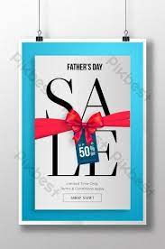 Elegant Father S Day Sales Poster Design Ai Free Download Pikbest In 2020 Fathers Day Poster Fathers Day Father S Day Greetings