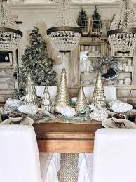 Rustic Glam Cottage Christmas Dining Room Christmas Dining Room Cottage Christmas Glam Christmas Decor