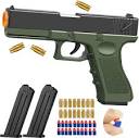 Amazon.com: Toy Gun with Soft Bullets, Shell Ejecting Foam Bullet ...