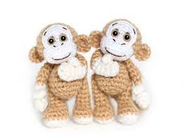 Ravelry Little Crocheted Monkey Free Pattern By Anastasia Kirs Amigurumi Stuffed Toy Haken Gratis P Monkey Pattern Crochet Monkey Pattern Crochet Monkey