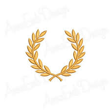 Laurel Wreath Embroidery Design Laurel Wreath Silhouette Etsy Laurel Wreath Embroidery Wreath Designs Laurel Wreath