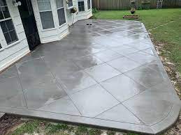 These may require thicker concrete and more reinforcing than a simple patio with a few chairs and a. Scored And Poured Concrete Patio In Tulsa Ok Complete Concrete Of Oklahoma