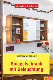 Badmobel Bauen Selbst De Bad Spiegelschrank Mit Beleuchtung Spiegelschrank Beleuchtung Spiegelschrank