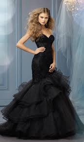 Beautiful black mermaid sleeveless glitter prom, party,dinner,evening dress. 25 Gorgeous Black Wedding Dresses Deer Pearl Flowers