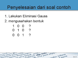 Check spelling or type a new query. Sistem Persamaan Linear Metode Gaussjordan Bentuk Metode Gauss