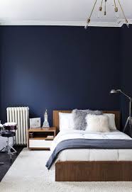 15 Easy Ways To Decorate Your Apartment With Navy Blue Blue Bedroom Walls Blue Bedroom Design Small Bedroom Decor