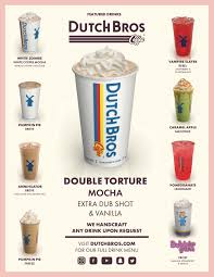 543 reviews from dutch bros coffee employees about dutch bros coffee culture, salaries, benefits working for dutch bros is great most of the time, fun people, great customers, easy work, perfect. Dutch Bros Coffee On Twitter Get Into Your October Feels With Our All New Drinks Of The Month October1st