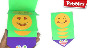 We love monster crafts for kids all year around. Diy Pop Up Card 3d Emoji Birthday Cards Easy Crafts For Kids Easy Greeting Card Making Ideas Youtube