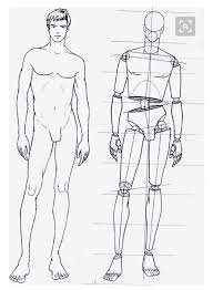 Male Body And Maquette Referensi Gambar Tubuh Pria Sketsa