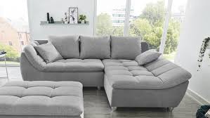 Jetzt günstig die wohnung mit gebrauchten möbeln einrichten auf ebay. Ecksofa Javelin Eckgarnitur L Sofa Stoff Grau Mit Kissen