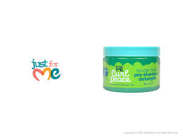 Natural care for kid's kinks, coils, & curls with flaxseed, avocado oil and black castor oil . Just For Me Curl Peace Tender Head Pre Shampoo Detangler 12oz Bsw Beauty Canada