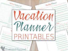 Check spelling or type a new query. Vacation Planner Printables