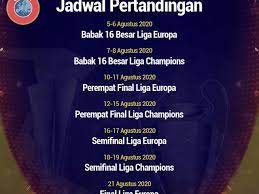 Temukan jadwal pertandingan dari liga champions 2020/2021, pertandingan untuk esok hari dan juga seluruh jadwal pertandingan dari liga champions 2020/2021 pada musim ini. Jangan Sampai Terlewat Ini Jadwal Liga Champions 2019 2020 Dunia Bola Com