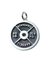Standard plates, which have a center hole of approximately one inch. 45lb Weight Plate Necklace Iron Strong Jewelry