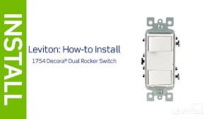To wire a double switch, you'll need to cut the power, remove. Leviton Presents How To Install A Decora Combination Device With Two Single Pole Switches Youtube
