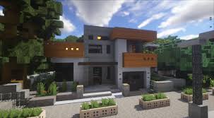I'm a big fan of the modern look, so this type of house is right down my alley. Modern Wood House Minecraft Map