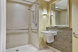 Renaissance Las Vegas Hotel Accessible King Guest Bathroom Roll In Shower Visiting Comfortable Holiday Vegas Hotel Las Vegas Hotels Las Vegas