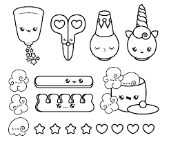 Dibujos De Comida Kawaii Para Colorear