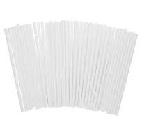 DEEPCRAFF Lollipop Sticks Disposable Paper 50Pcs 11.8X0.39X0.39In