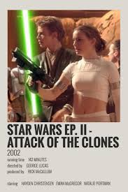 Alternative Minimalist Movie Show Polaroid Poster Attack Of The Clones Star Wars Movies Posters Movie Posters Minimalist Film Posters Minimalist