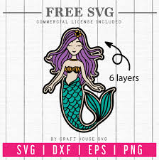 20 Free Mermaid Svg Files For Your Summer Craft Projects
