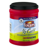 folgers coffee half caff classic roast medium 10 8oz can or