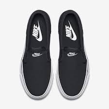 Black And White Nike Slip Ons Nike Toki Slip On Canvas Women S Shoe Slip On Sneakers Leather Shoes Woman Comfortable Shoes