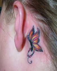 Maybe you would like to learn more about one of these? 25 Sweet Butterfly Tattoos Creativefan Butterfly Tattoo Designs Tattoo Behind Ear Feather Tattoo Behind Ear