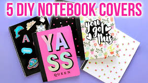 If you're creating a recipe book of your favorite desserts, you can pick from our book cover templates featuring baked sweets, fruity treats, ice cream, cake and such. 7 Insanely Cute Diy Notebook Tutorials Cute Notebook Ideas For School College Fashion