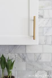 Gray And White And Marble Kitchen Reveal Maison De Pax Kitchen Backsplash Trends Kitchen Marble White Marble Kitchen