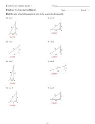 Find cos s and cos r. Kuta Software Trigonometric Ratios