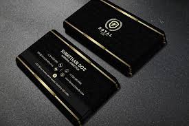 Black And Gold Cardstock Gold And Black Business Card 40 Black Business Card Business Card Photoshop Luxury Business Cards