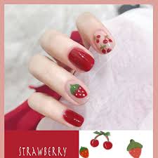 Maybe you would like to learn more about one of these? Nusx 24pcs Short Head Candy Red False Nail Tips Manicure Cute Cherry Strawberry Fake Nails Press On Fingers For Girls Fa011 Buy At The Price Of 2 30 In Aliexpress Com Imall Com