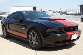 Black And Red Mustang Gt Red Dual Stripes With Pinstripe On A Black 2012 Mustang Gt 2012 Mustang Gt Mustang 2012 Mustang