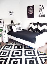 Tlv Apartment 3 A Modern Apartment With Neutral Interiors And Black White Accents White Kids Room Monochrome Kids Bedroom Black Bedroom Furniture