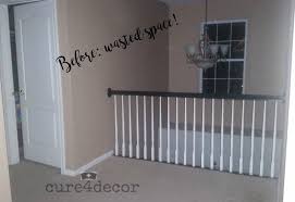 All bedrooms on second floor. Planted And Blooming Girl Closing Off A Two Story Foyer And Wallpaper On The Ceiling
