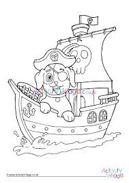 *free* shipping on qualifying offers. Pirate Puppy Colouring Page