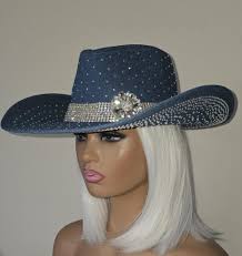 Rhinestone Cowgirl Denim Hat