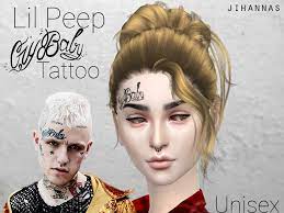 Lil peep crybaby face tattoo. Jihannas Lil Peep Crybaby Tattoo
