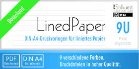 Mit oder ohne bild, verschiedene designs Druckvorlage Din A4 Liniertes Papier 9 Mm Stilkunst De