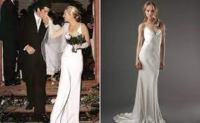 The 52 Best Celebrity Wedding Dresses Of All Time Kennedy Wedding Dress Carolyn Bessette Wedding Dress Stylish Wedding Dresses