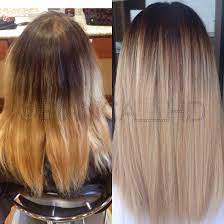 Color Correction Cool Tone Blonde Hair With Balayage Ombre Melt Technique On Straight Hair Jazzing Hair Color Hair Color Shades Color Correction Hair
