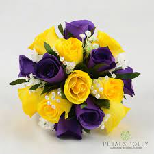 Note that mystery islands can only ever give you one. Purple Yellow Rose Bridesmaids Posy