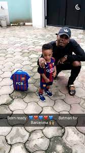Olamide's handsome son, maximilliano batifeori adedeji is growing real fast and sure spends quality time with his dad. Picture Olamide Son Batifeori Maximilliano Adedeji Is A Barcelona Fan