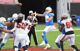 Chargers fumble big lead and hand off win to Buccaneers