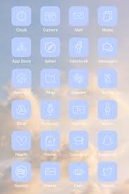 400 Blue Ios 14 App Icons Blue Aesthetic Ios 14 App Covers Etsy App Icon Homescreen App Covers