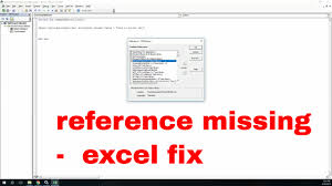 Reference Missing Error Fix Using In Excel Vba Late Binding Vbatip 20