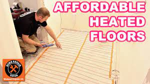 The floor is actually one of the few surfaces where you can get pretty creative with the design without worrying too much you can turn this into a diy project and with a little bit of guidance it can be a massive success. Best Affordable Heated Floor System Save Tons Of Money Youtube