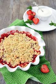 Erdbeer Rhabarber Crumble Rezept Rezept Rezepte Erdbeer Rhabarber Crumble Rezept