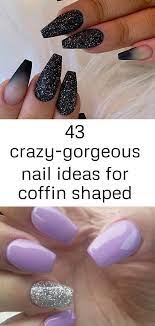 This light pink nail with touch of purple and gold rhinestones. 43 Crazy Gorgeous Nail Ideas For Coffin Shaped Nails 9 Coffin Shape Nails Gorgeous Nails Nails